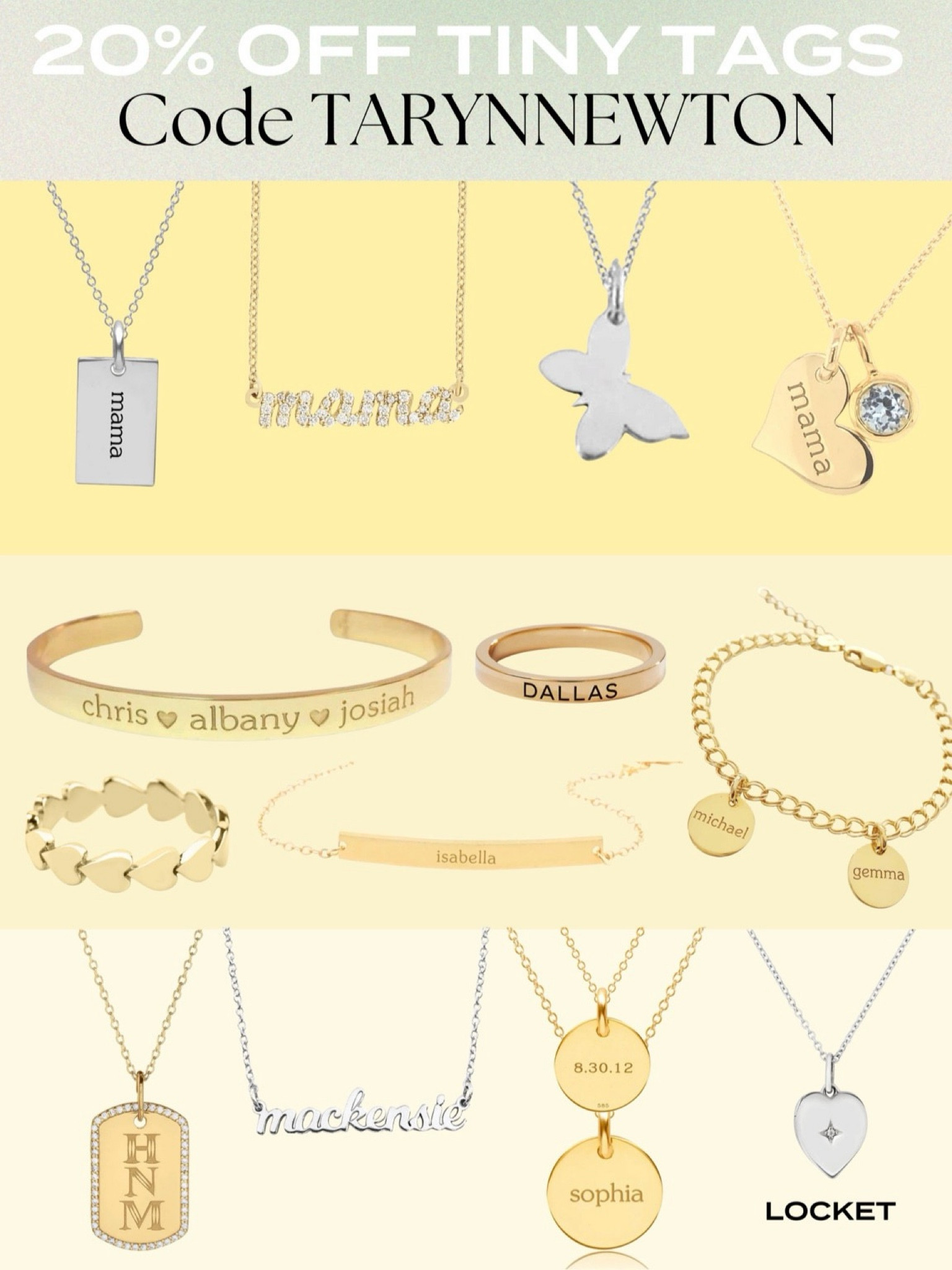 Use code TARYNNEWTON for 20% off Tiny Tags! 

#LTKSeasonal #LTKSaleAlert #LTKFamily