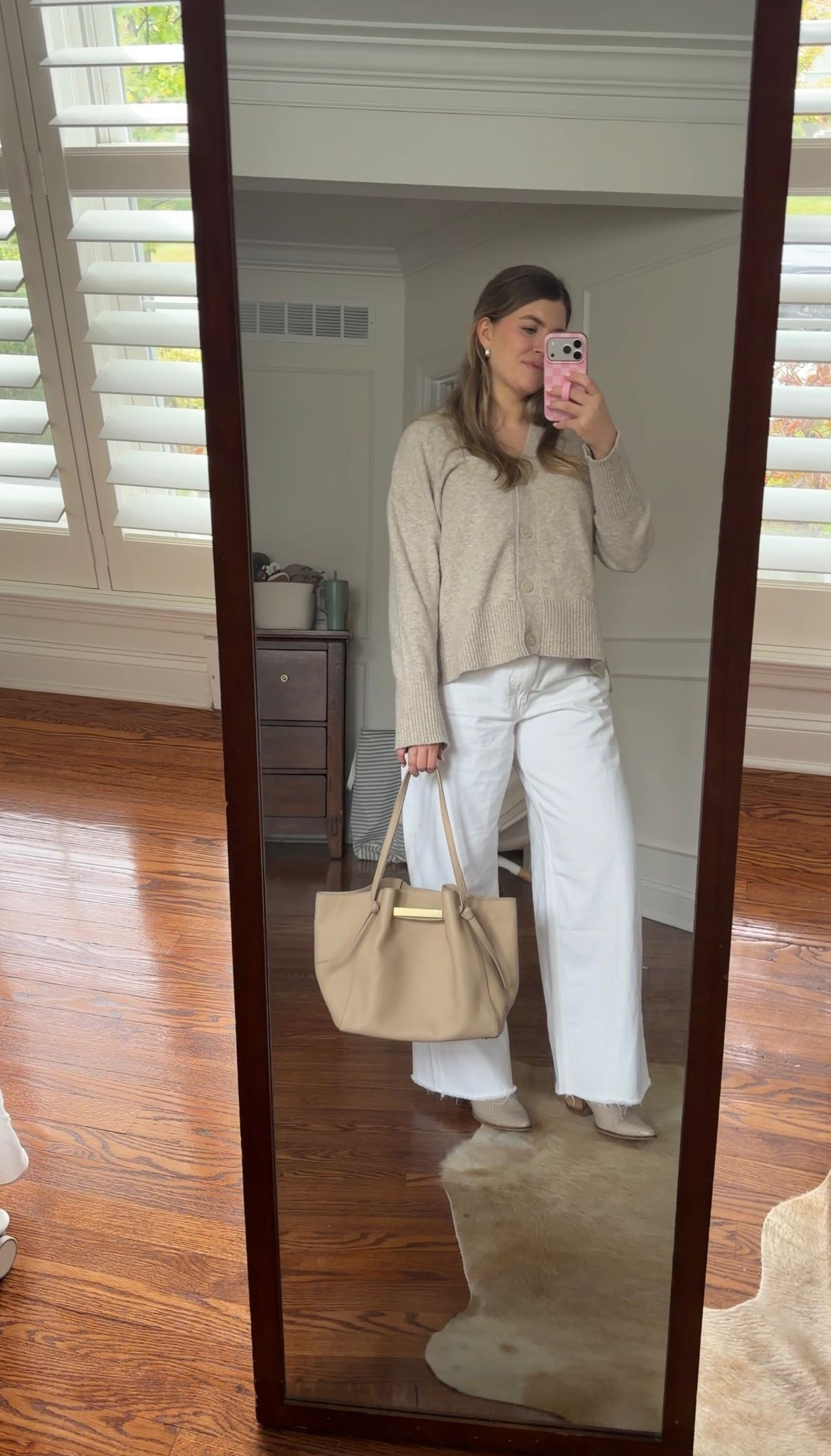 Felt chic in this outfit the other day 🤍 

This leather tote is my new obsession. 

#LTKGiftGuide #LTKHoliday