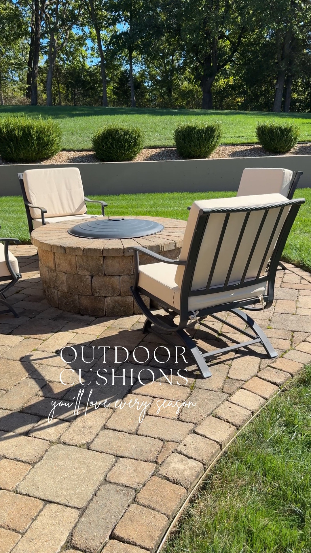 Durable. Stylish. Waterproof. These premium cushions are SGS & OEKO-TEX certified, feature a textured surface, and repel water like magic! Custom sizes and styles mean your patio, porch, or deck can look just the way you want—all year long 🍁❄️🌸☀️

Use code KRI15 for 15% off!

#LTKFamily 

#LTKHome #LTKFindsUnder100