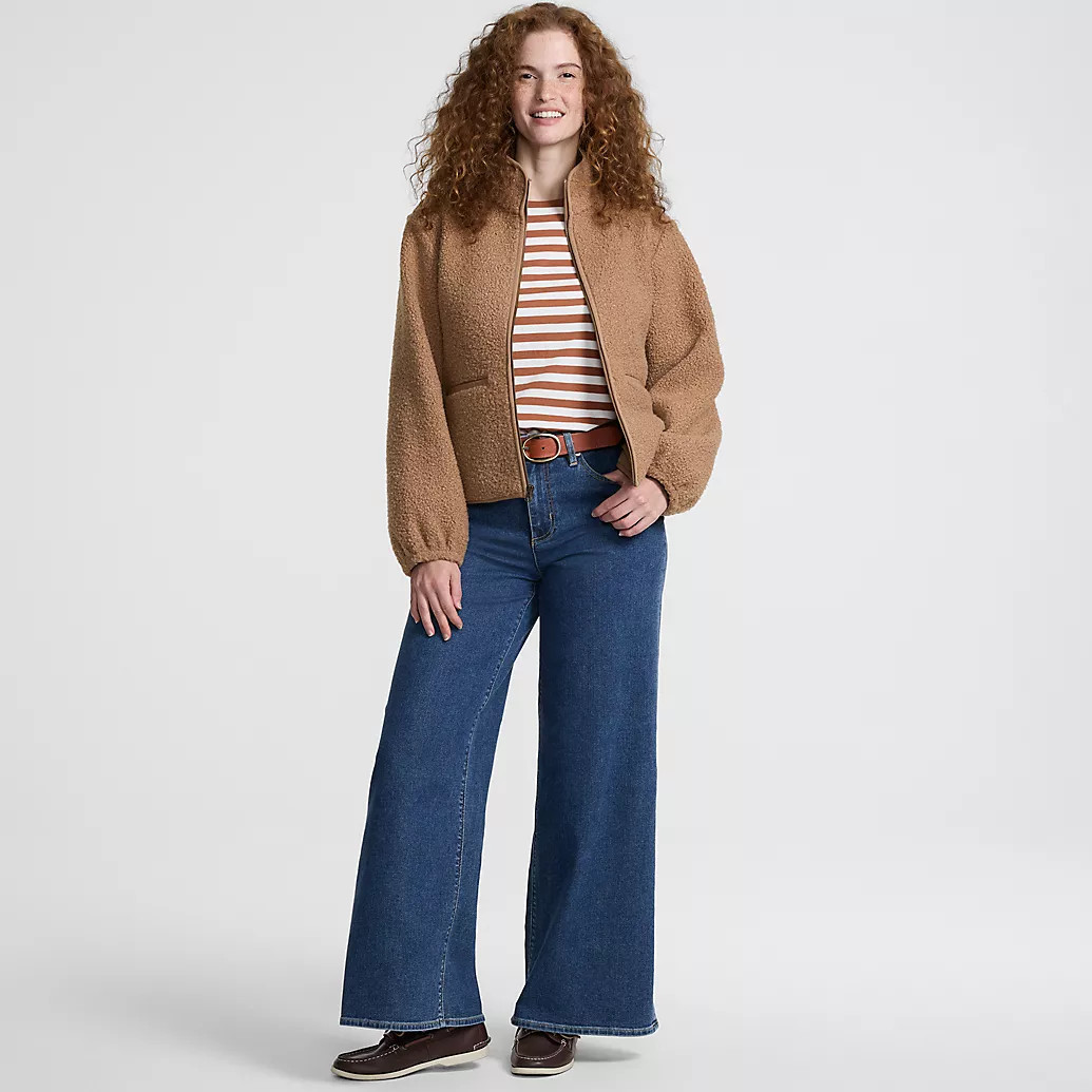 Women's Boucle Fleece Jacket | Lands' End (US)