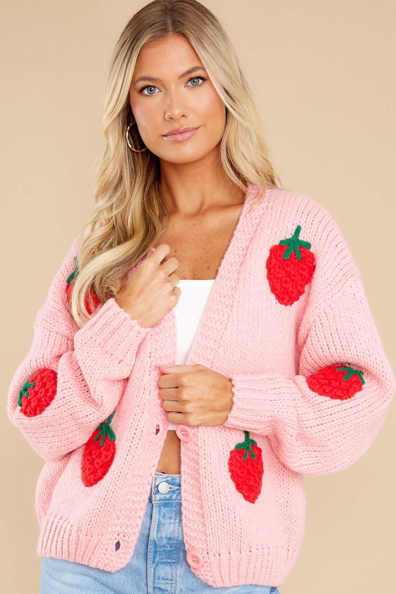 The Sweetest Reason Pink Cardigan | Red Dress 