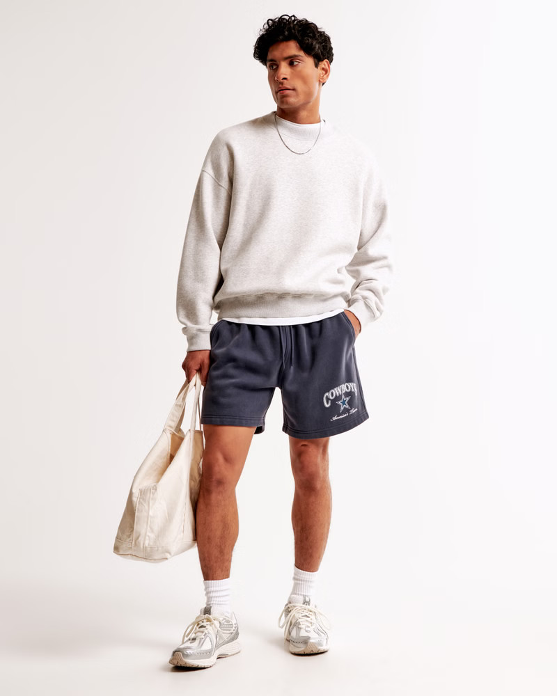 Dallas Cowboys Thrift-Inspired Fleece Short | Abercrombie & Fitch (US)