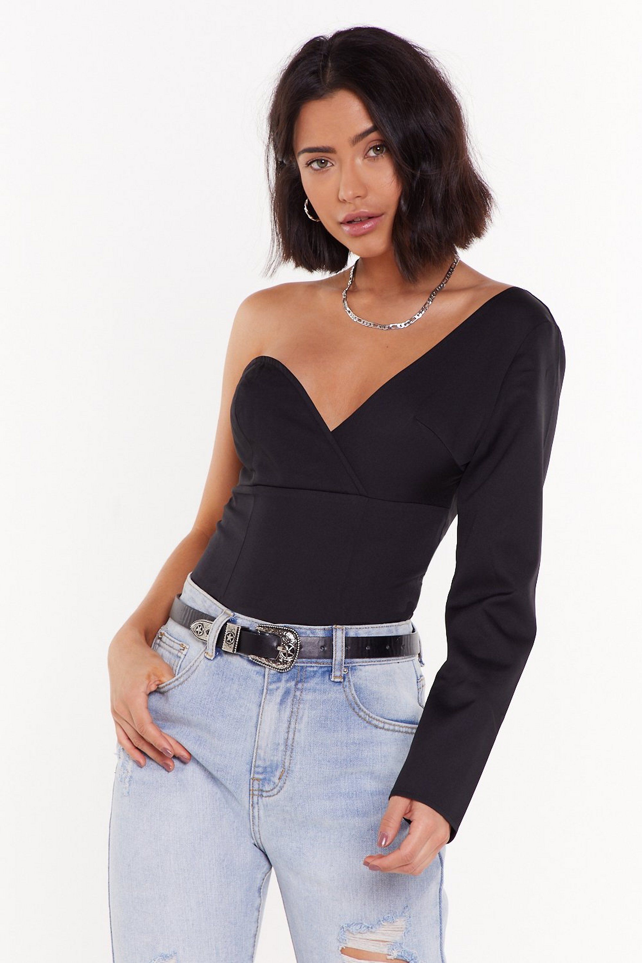 One Way or Another One Shoulder Bodysuit | NastyGal (US & CA)