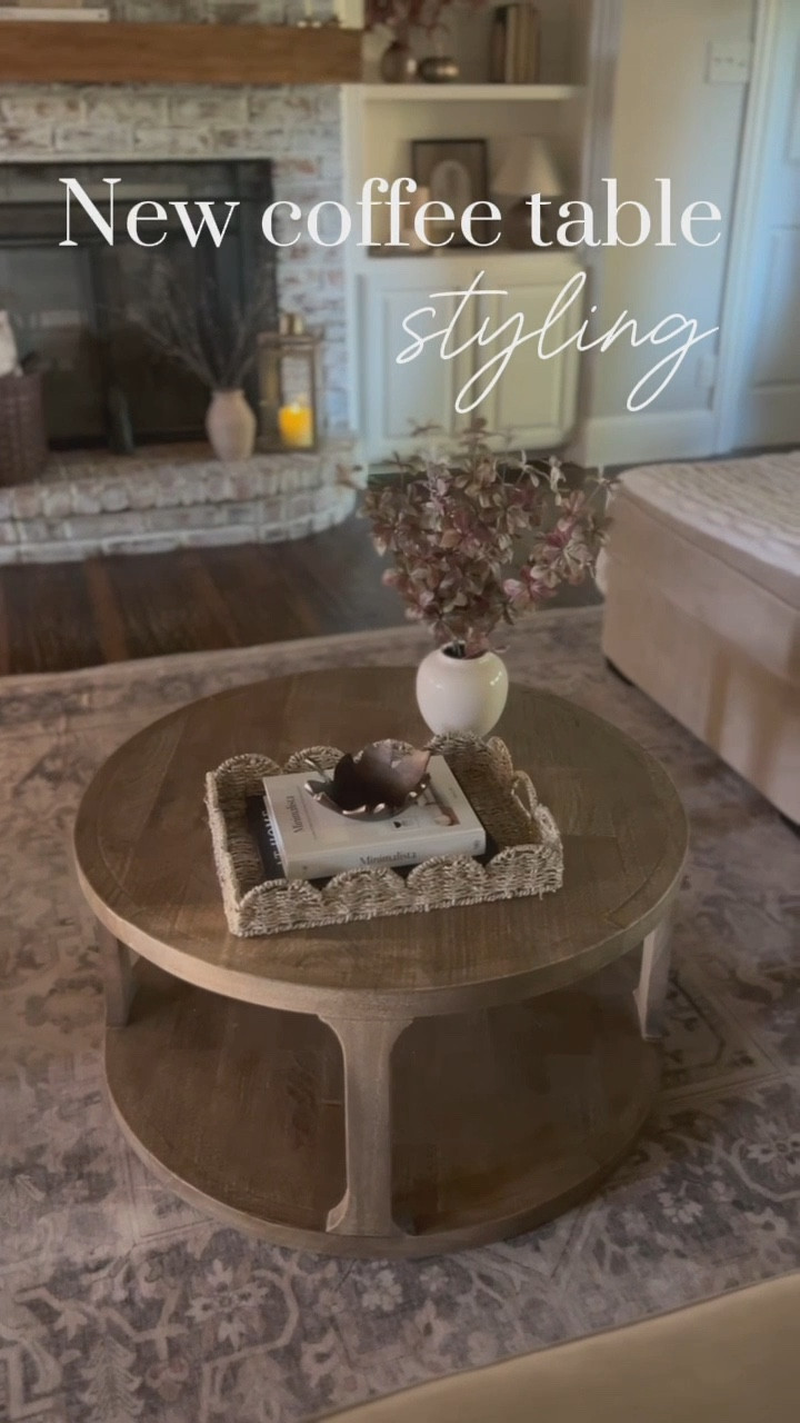 Love my new coffee table!  Also comes with a matching side table that I linked!  Styled it with this Hearth and Hand fall arrangement, Amazon scalloped tray, and brass leaf object!  So pretty for fall!

Target home, pottery barn, fall decor, fall arrangement, fall stems, living room decor, living room furniture, Walmart home, Walmart blanket 

#LTKVideo #LTKFindsUnder50 #LTKHome