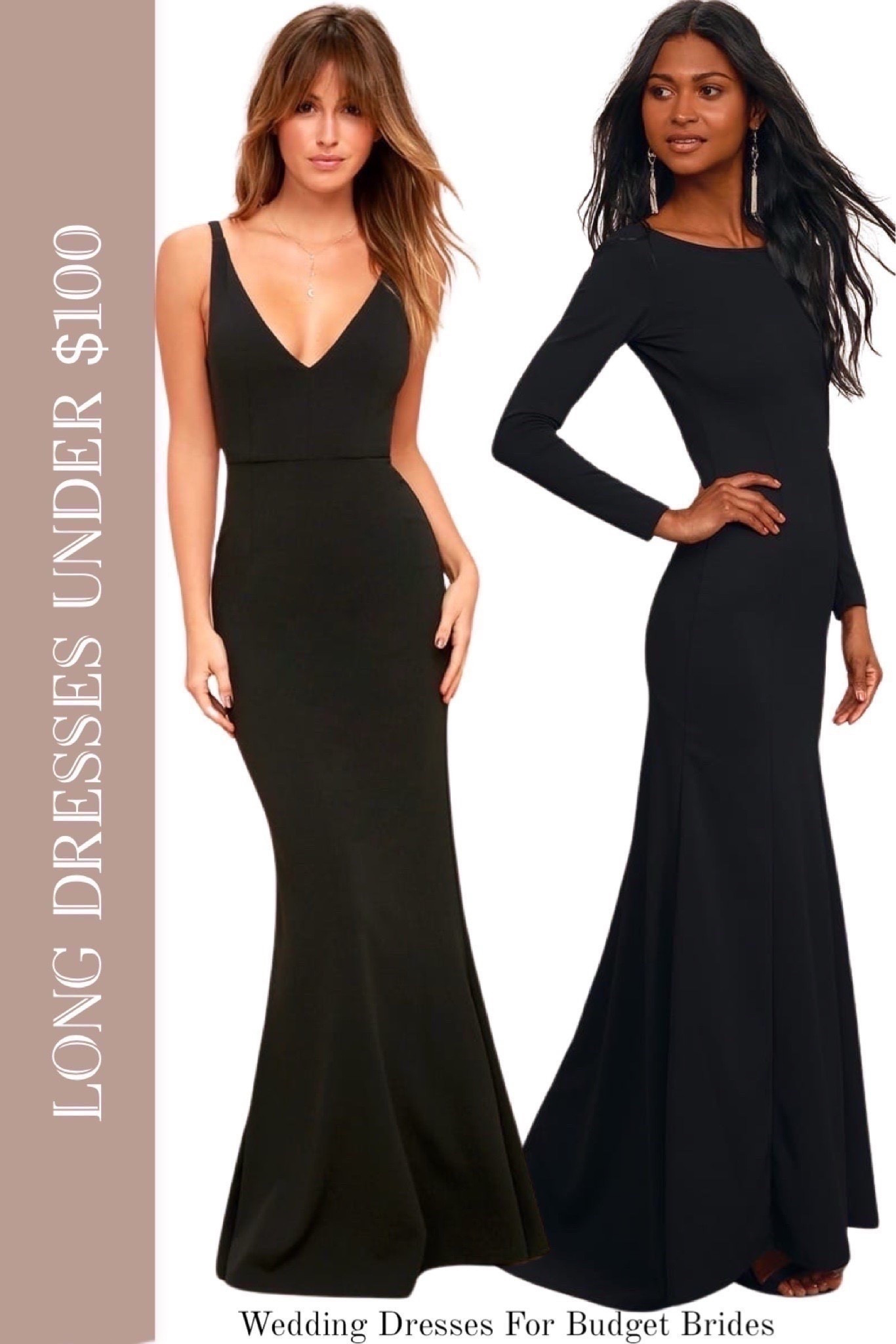 Chic black gowns from Lulus for a formal event. Under $100.

Special occasion dresses, prom dresses, wedding guest dresses, formal dresses, black dresses. 

#LTKSeasonal #LTKWedding