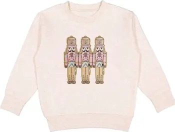 Pastel Nutcracker Patch Christmas Sweatshirt | Nordstrom