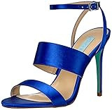 Blue by Betsey Johnson Women's Sb-Jenna Dress Sandal, Blue Satin, 5.5 M US | Amazon (US)