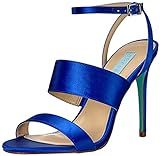 Blue by Betsey Johnson Women's Sb-Jenna Dress Sandal, Blue Satin, 5.5 M US | Amazon (US)