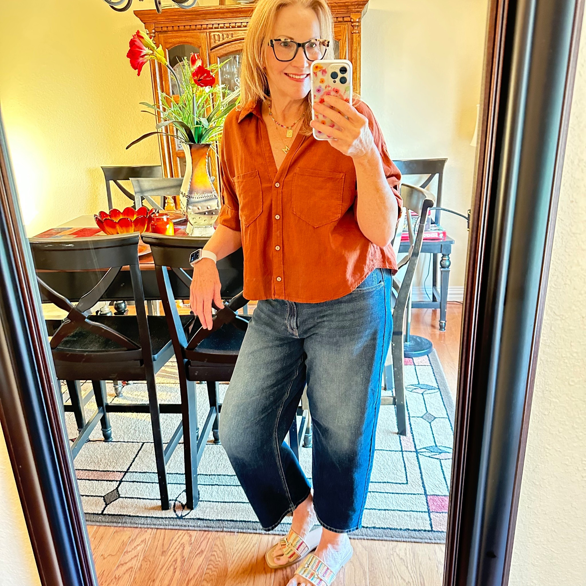 My favorite high waisted barrel jeans.

#LTKFindsUnder50 #LTKOver40 #LTKMidsize