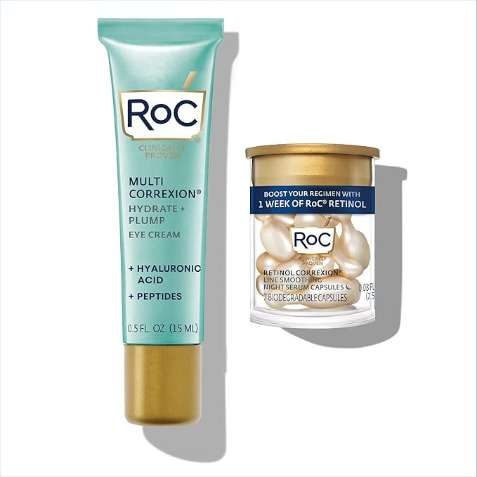RoC Multi Correxion Hyaluronic Acid Anti Aging Under Eye Cream for Puffiness & Dark Circles (.5 O... | Amazon (US)