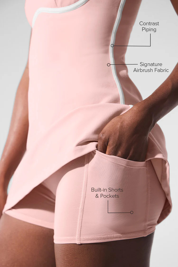 Airbrush Streamlined Dress - Pink Quartz/White | Alo Yoga (US)