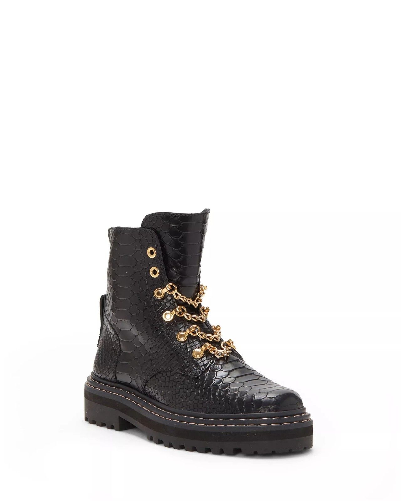 Popinta Chain-Detail Combat Boot | Vince Camuto