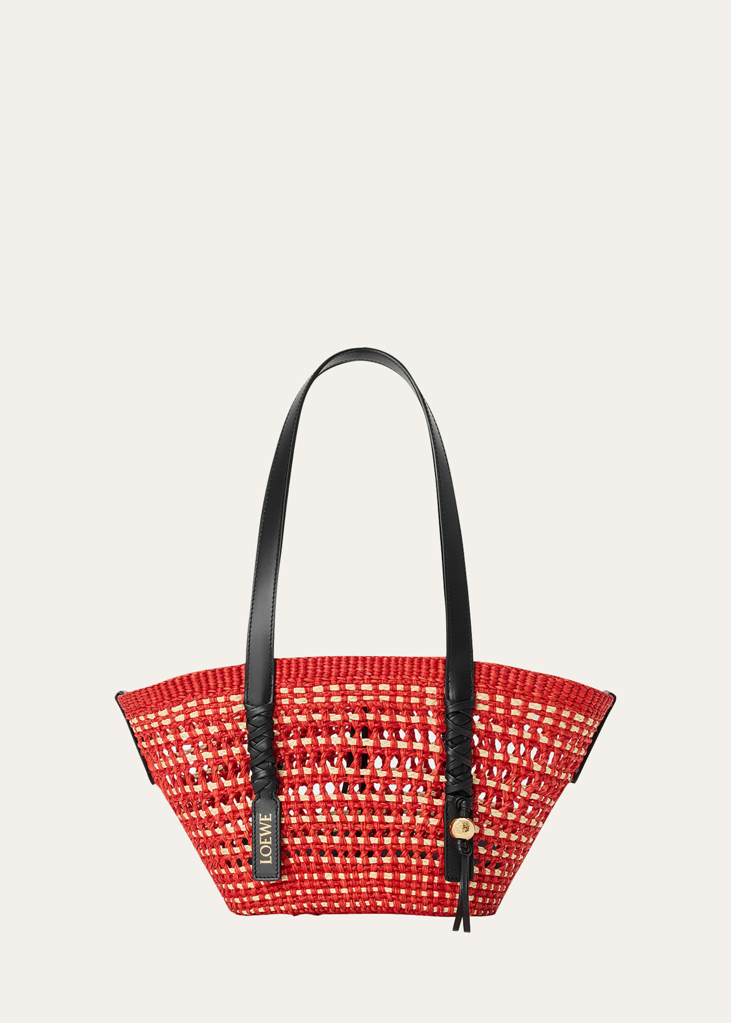 Loewe x Paula's Ibiza Braid Small Woven Basket Tote Bag | Bergdorf Goodman