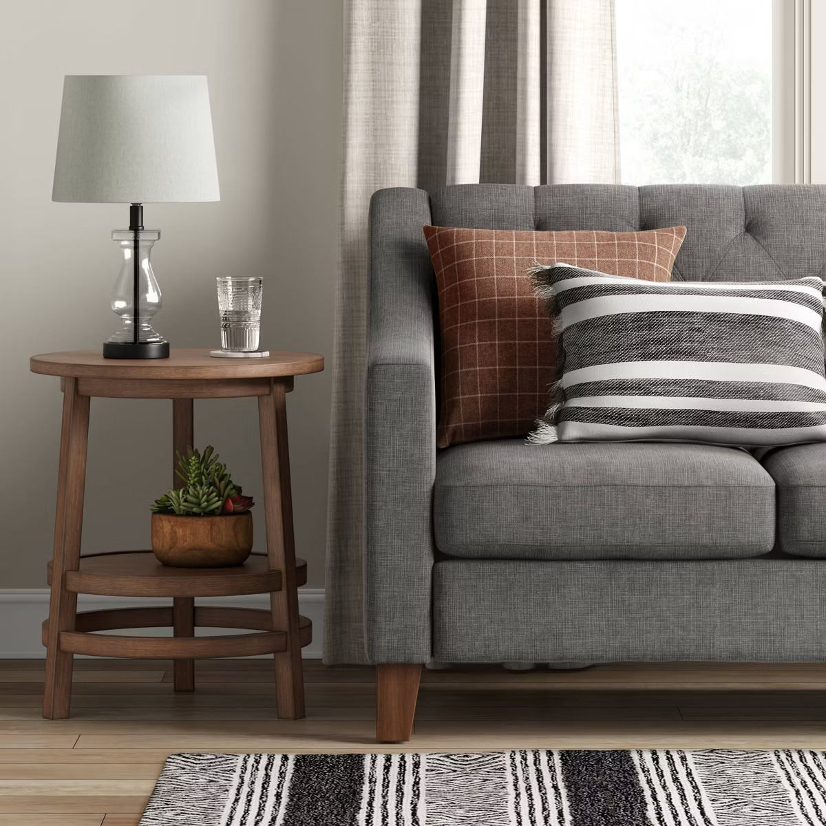 Haverhill Round Wood End Table - Threshold™ | Target