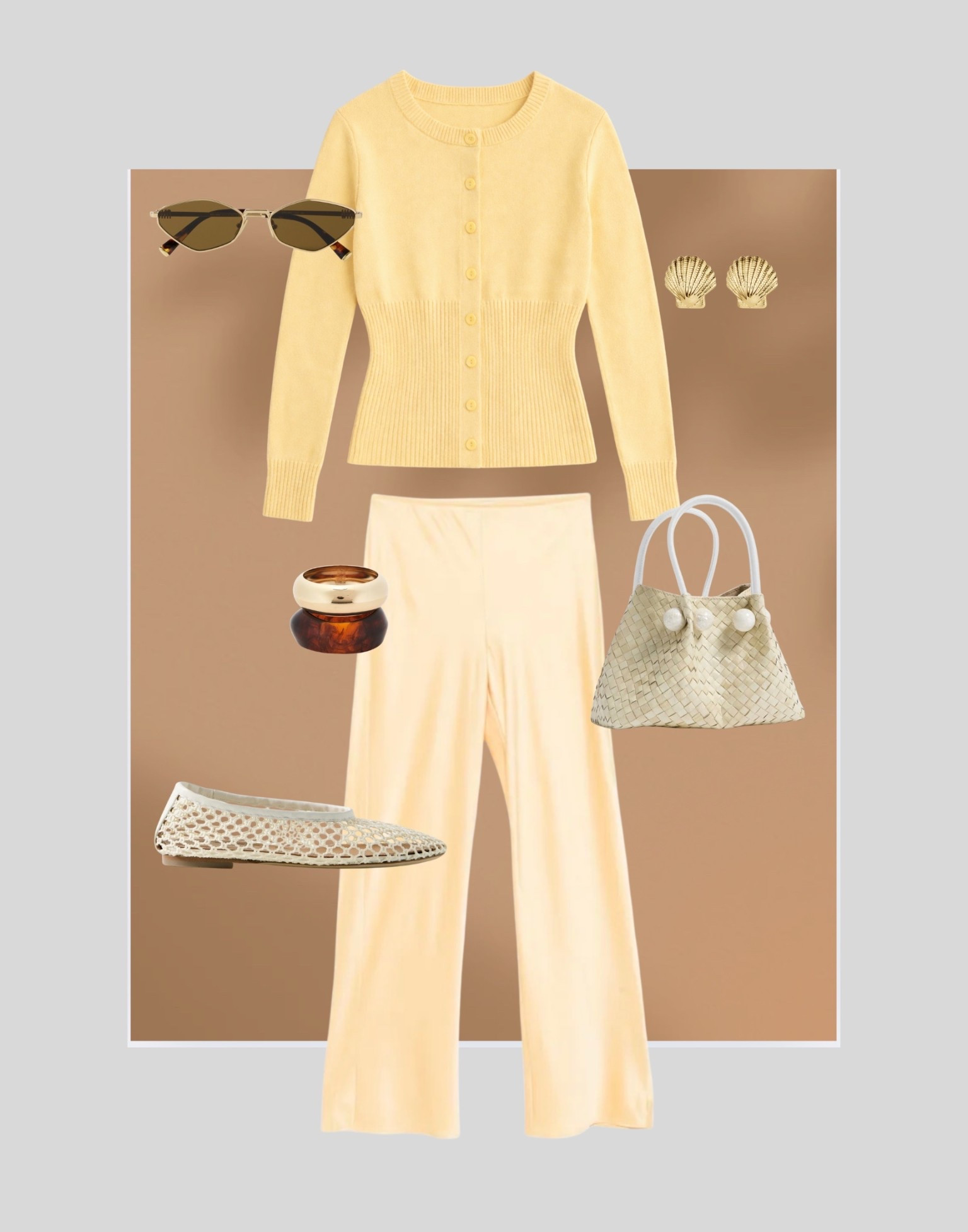 Yellow on yellow. Love a tonal moment. Silk pants with s cardigan, and ballet flats. You can never go wrong!

#LTKSpringSale #LTKOver40 #LTKootd