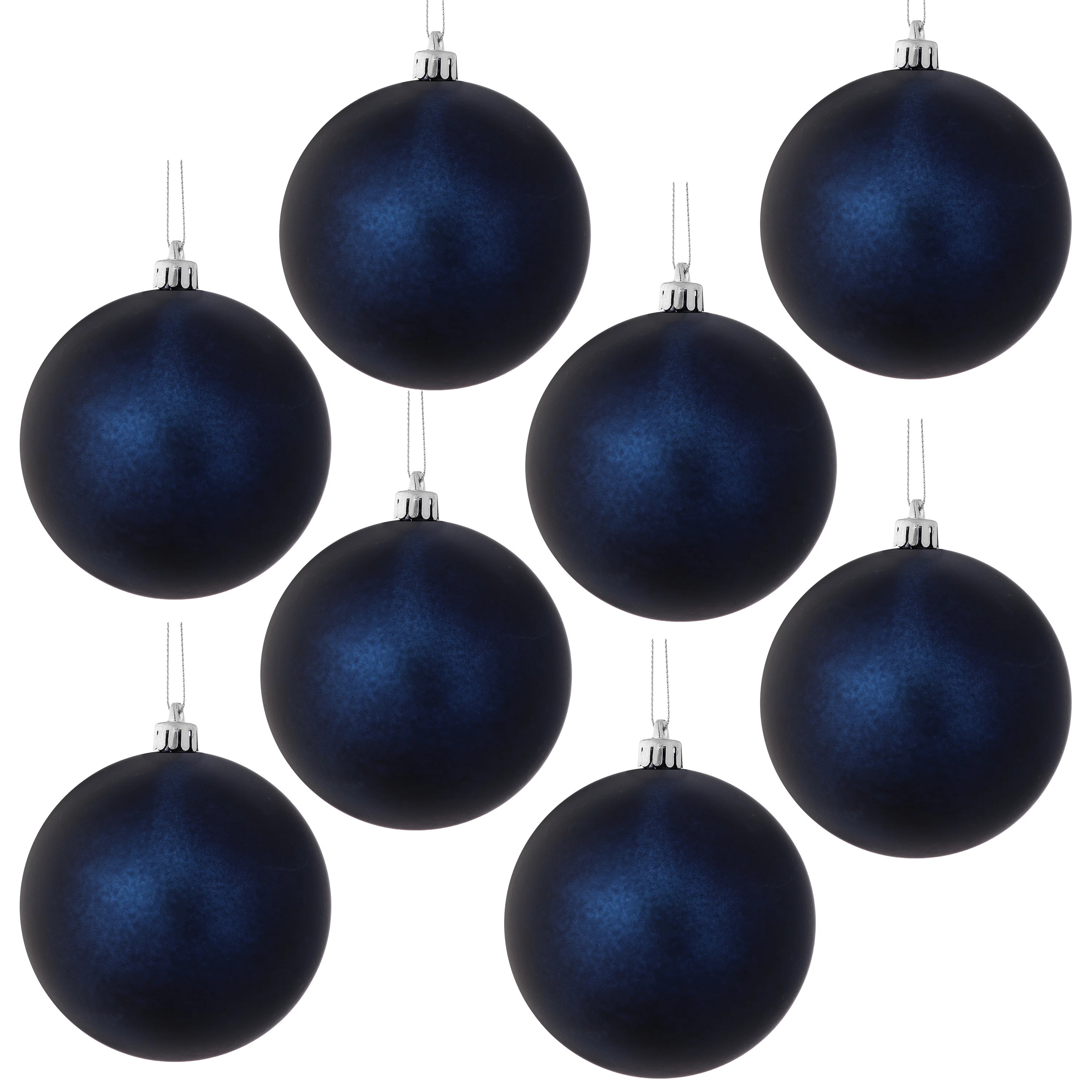The Holiday Aisle® 100 MM Shatterproof Plastic Matt Ball Set of 2 | Wayfair | Wayfair North America