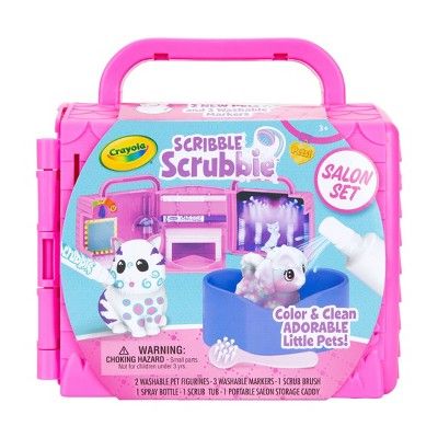Crayola 8pc Scribble Scrubbie Pets Beauty Salon Playset with Pets | Target