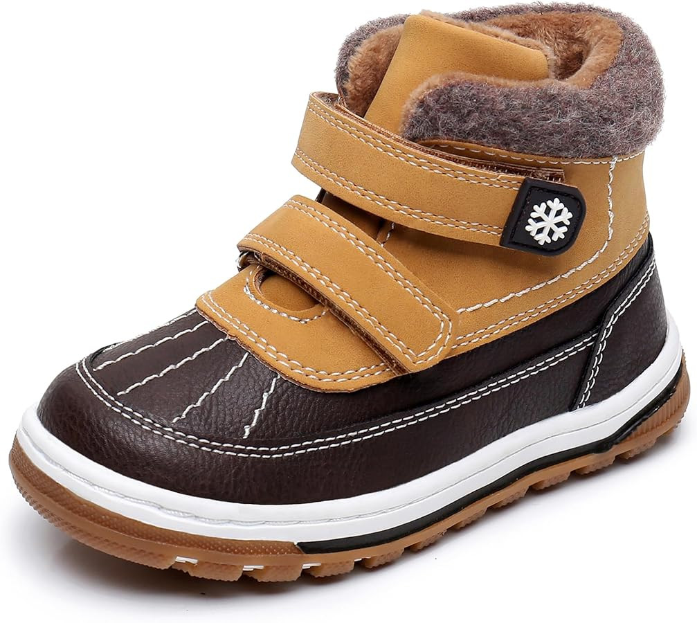 Blikcon Boys Girls Boots Toddler Boys Girls Fall Winter Boots Outdoor with Hook and Loop (Toddler... | Amazon (US)