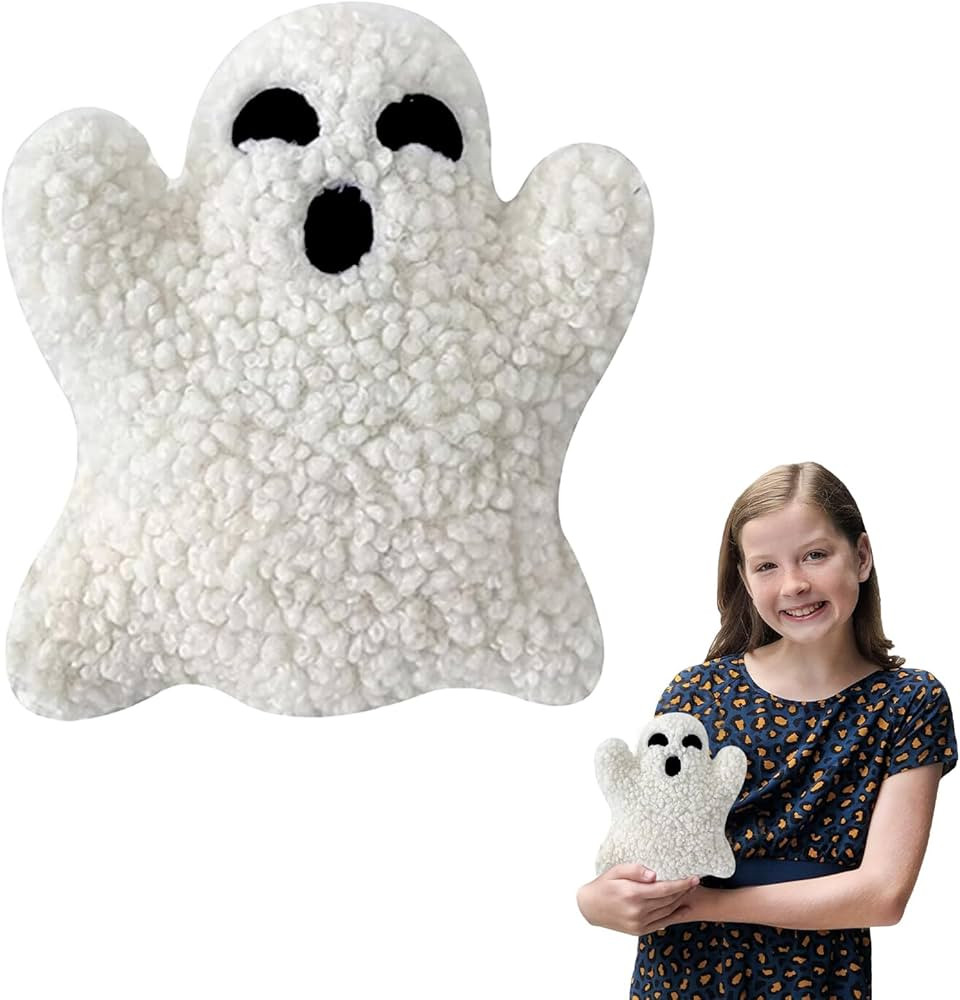 POPOYU Halloween Ghost Plush Cushion Pillows 20cm,Halloween.Throw Ghost Pillow,Ghost Spooky Cushi... | Amazon (UK)