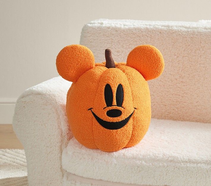 Disney Mickey Mouse Pumpkin Pillow | Pottery Barn Kids