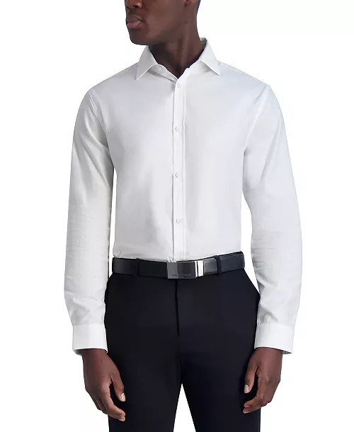 Karl Lagerfeld Paris Men's Slim-Fit Diamond Woven Shirt - Macy's | Macy's