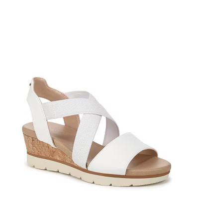 Dr. Scholl's Women's Just Cute Wedge Sandal White Smooth 9.5 M | Target