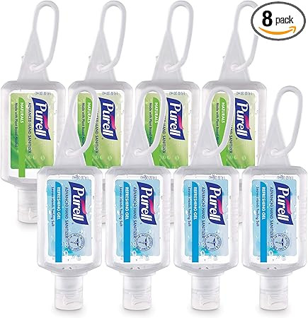Purell Advanced Hand Sanitizer Variety Pack, Naturals and Refreshing Gel, 1 Fl Oz Travel Size Fli... | Amazon (US)