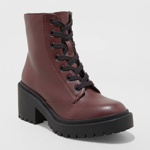 Women's Brie Lace-Up Combat Boots - Universal Thread™ | Target