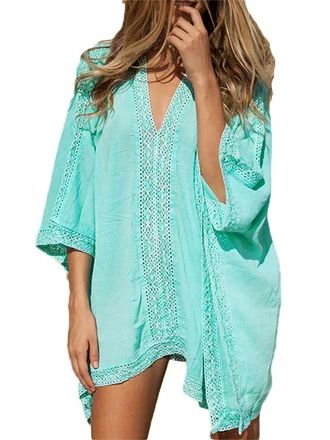 Multitrust Fashion Women Bathing Suit Bikini Cover Up Swimwear Summer Casual Beach Dress | Walmart (US)