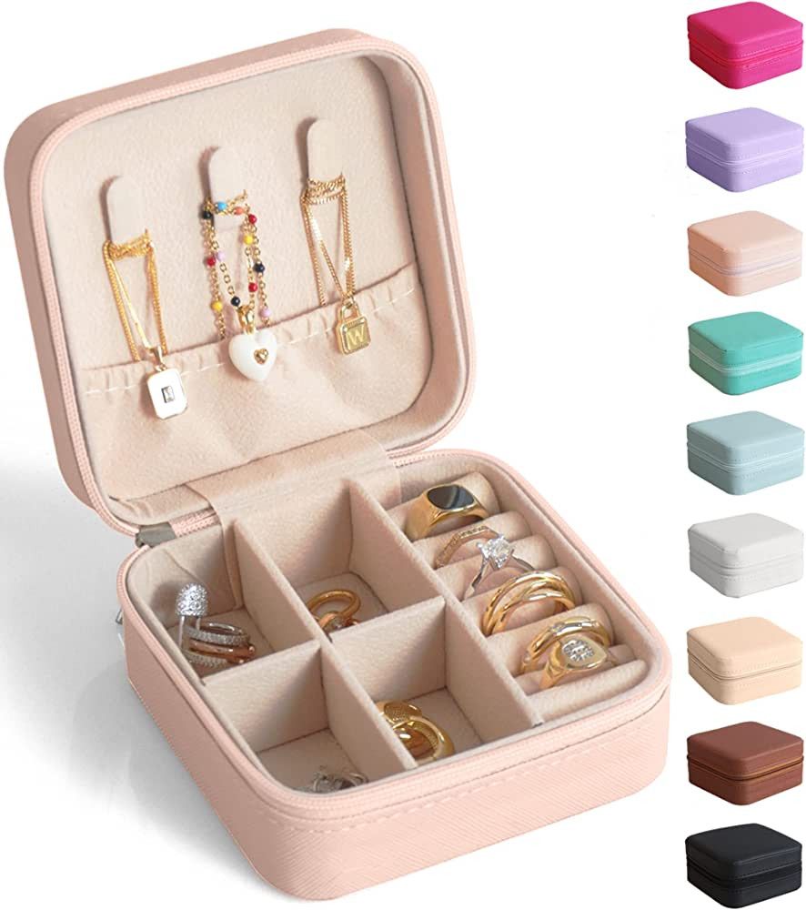 BeBeGee Exquisite Travel Jewelry Case, Portable Mini Jewelry Travel Organizer, Small Jewelry Boxe... | Amazon (US)
