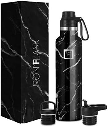 IRON °FLASK Sports Water Bottle - 24 Oz, 3 Lids (Spout Lid), Leak Proof, Vacuum Insulated Stainl... | Amazon (US)