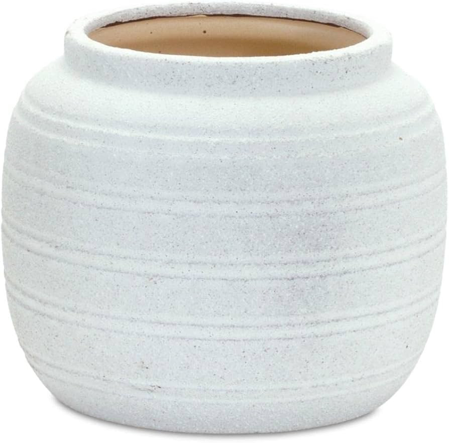 Melrose Terra Cotta Vase with White Finish 85252DS | Amazon (US)