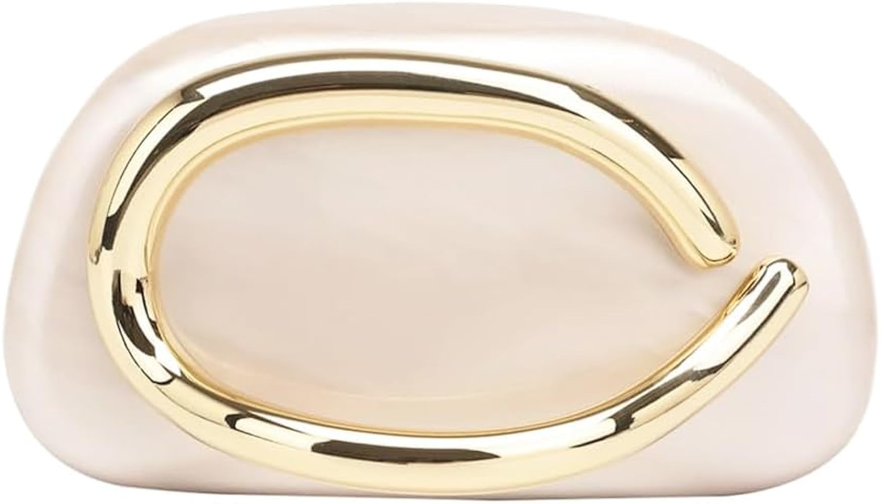 Acrylic Clutch Purse for Women Classic Round Acrylic Evening Handbag Vintage Metal Handlebars Bag... | Amazon (US)