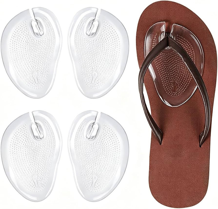 4 Pieces/2 Pairs Thong Sandal Cushions Pad Flip Flop Anti-Wear Toe Protectors Pads Gel Toe Posts ... | Amazon (UK)
