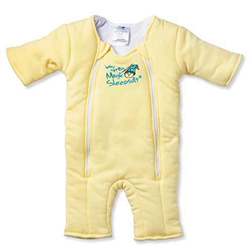 Baby Merlin's Magic Sleepsuit 100% Cotton Baby Transition Swaddle - Sleepsuit for Infants 3-6 Months - Baby Sleep Suit with Double Zipper for Easy Diaper Changes - Sleepwear for Back Sleeping - Yellow | Amazon (US)