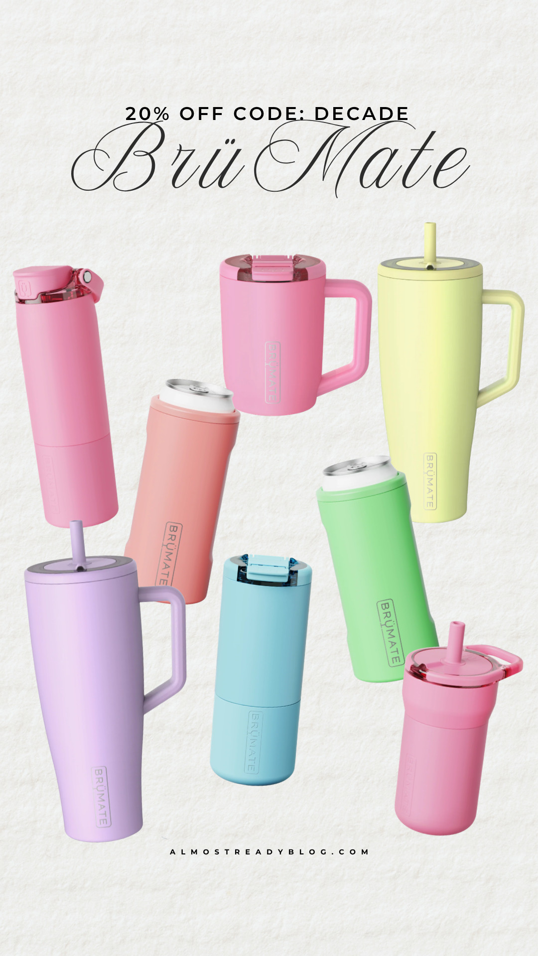 BrüMate 20% off code DECADE

cute tumbler, travel essentials, summer accessories, gym essentials, beach vacation, colorful drinkware, everyday essentials, wellness lifestyle

#LTKselfcare #LTKHome #LTKSaleAlert