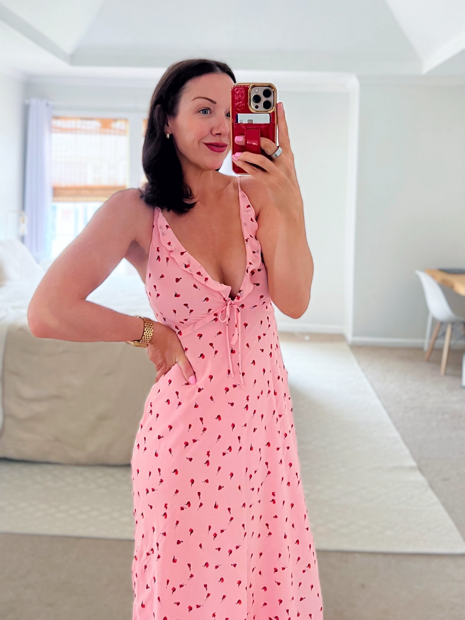 The prettiest pink midi dress! And it’s only $20 at Walmart 🩷

#LTKgrwm #LTKOver40 #LTKootd