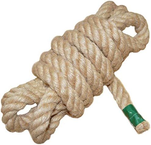 Twisted Manila Rope Jute Rope (1 in x 10 ft) Natural Thick Hemp Rope for Nautical, Landscaping, R... | Amazon (US)