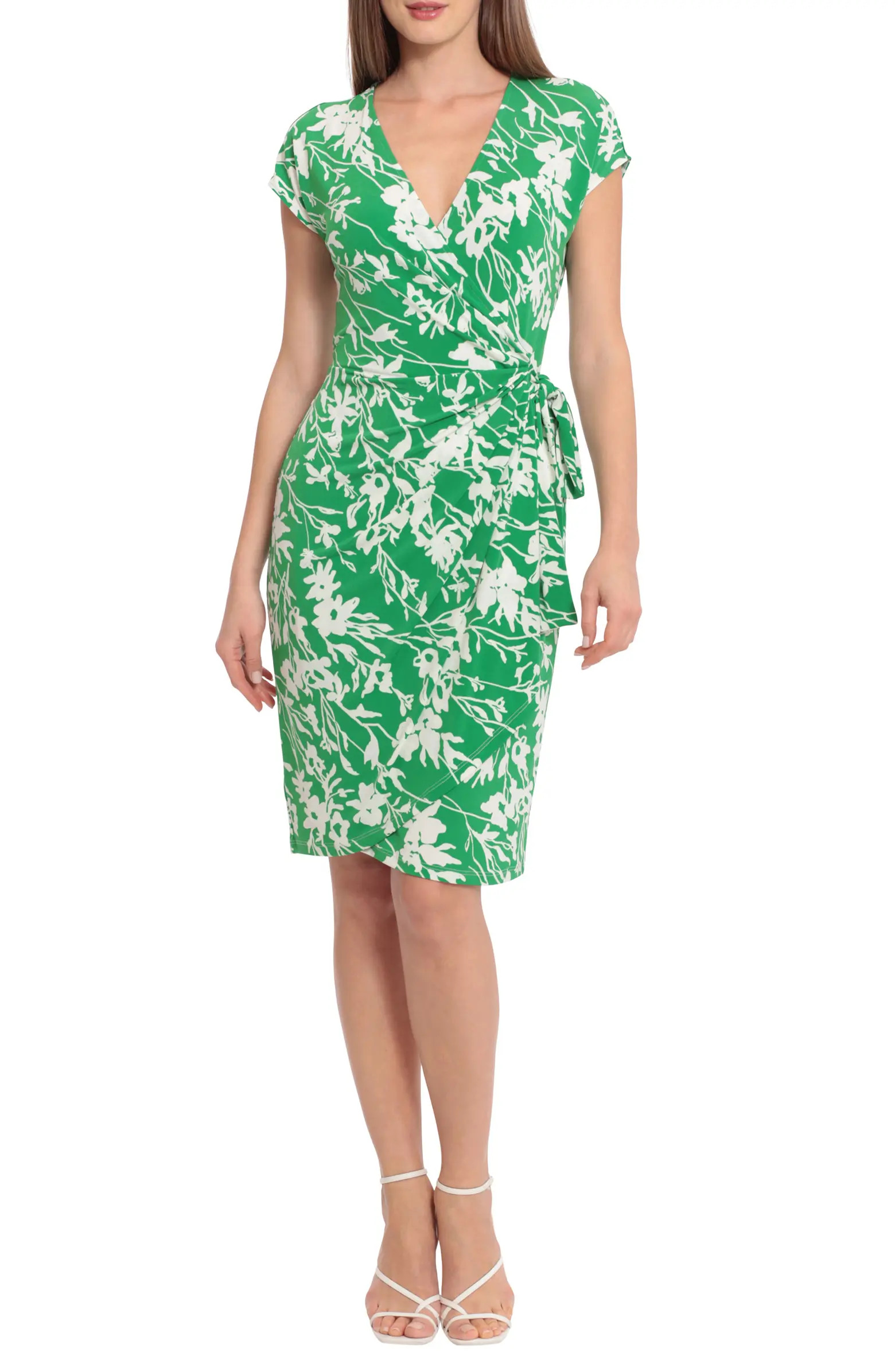 Short Sleeve Wrap Dress | Nordstrom Rack