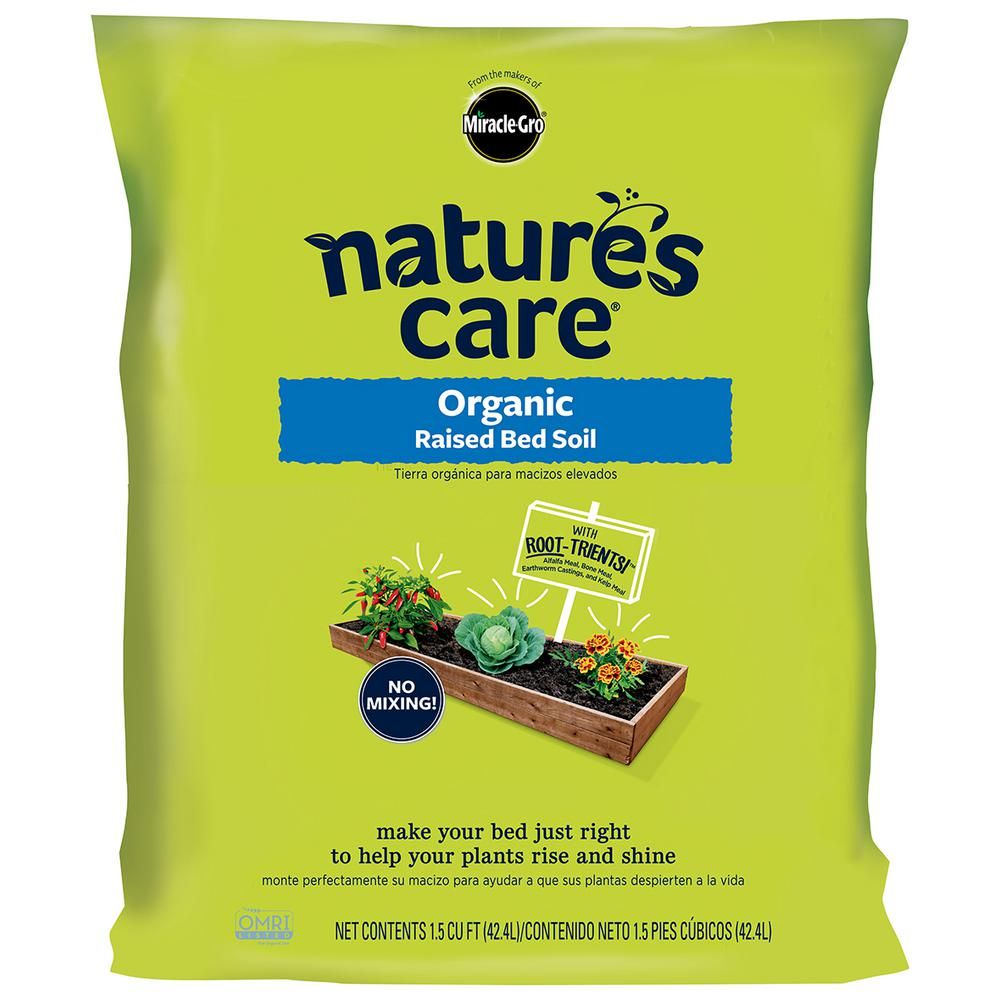 Nature's Care 1.5 cu. ft. Raised Bed Soil | The Home Depot
