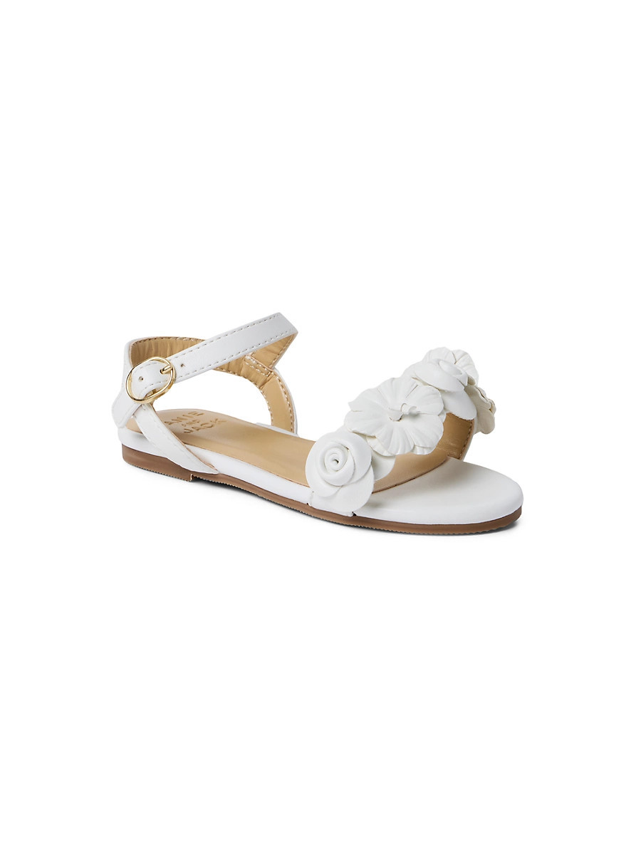 Baby Girl's, Little Girl's & Girl's Flower Sandals - White - Size 1 (Child) | Saks Fifth Avenue
