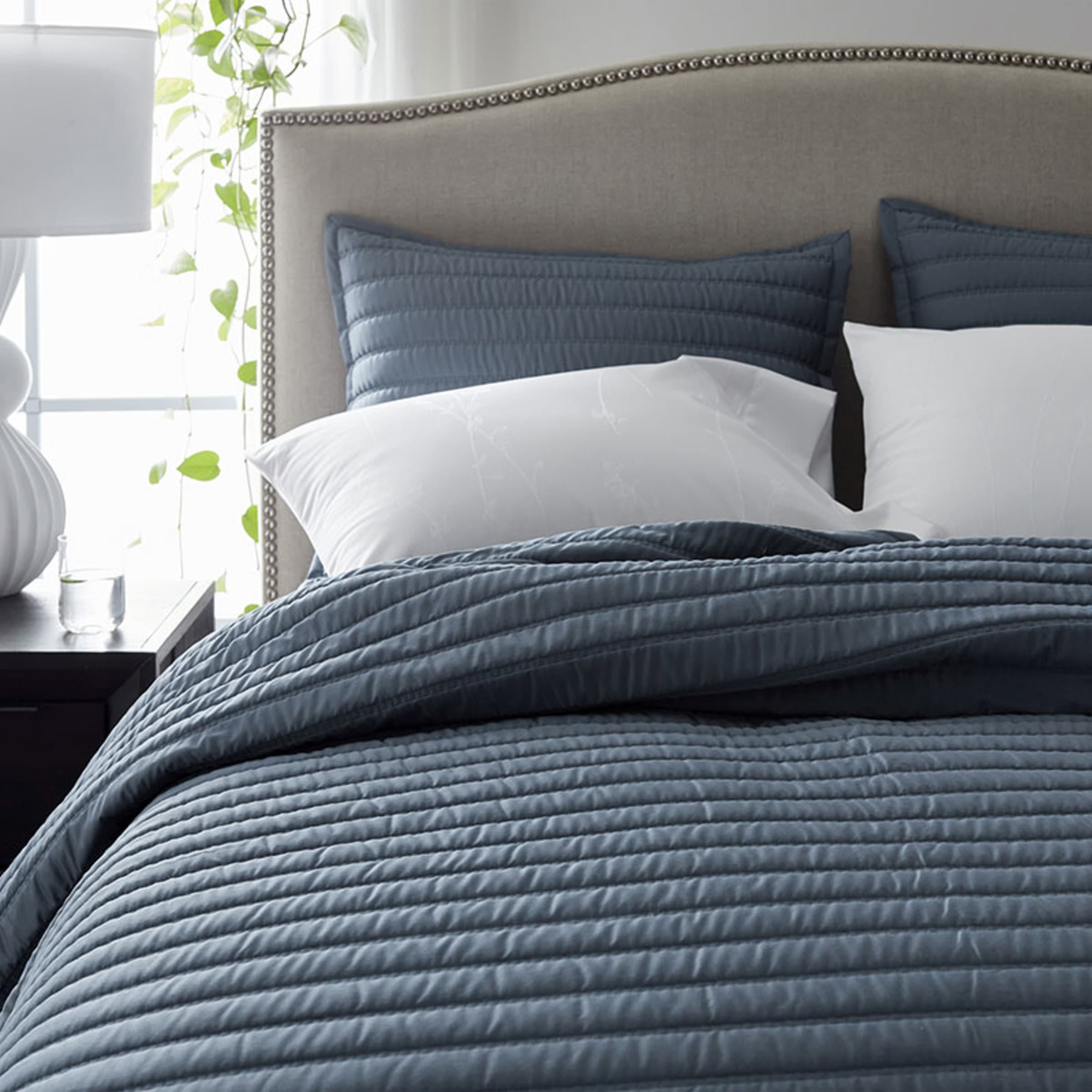 Legends Hotel™ Wrinkle-Free Cotton Sateen Quilted Coverlet | The Company Store