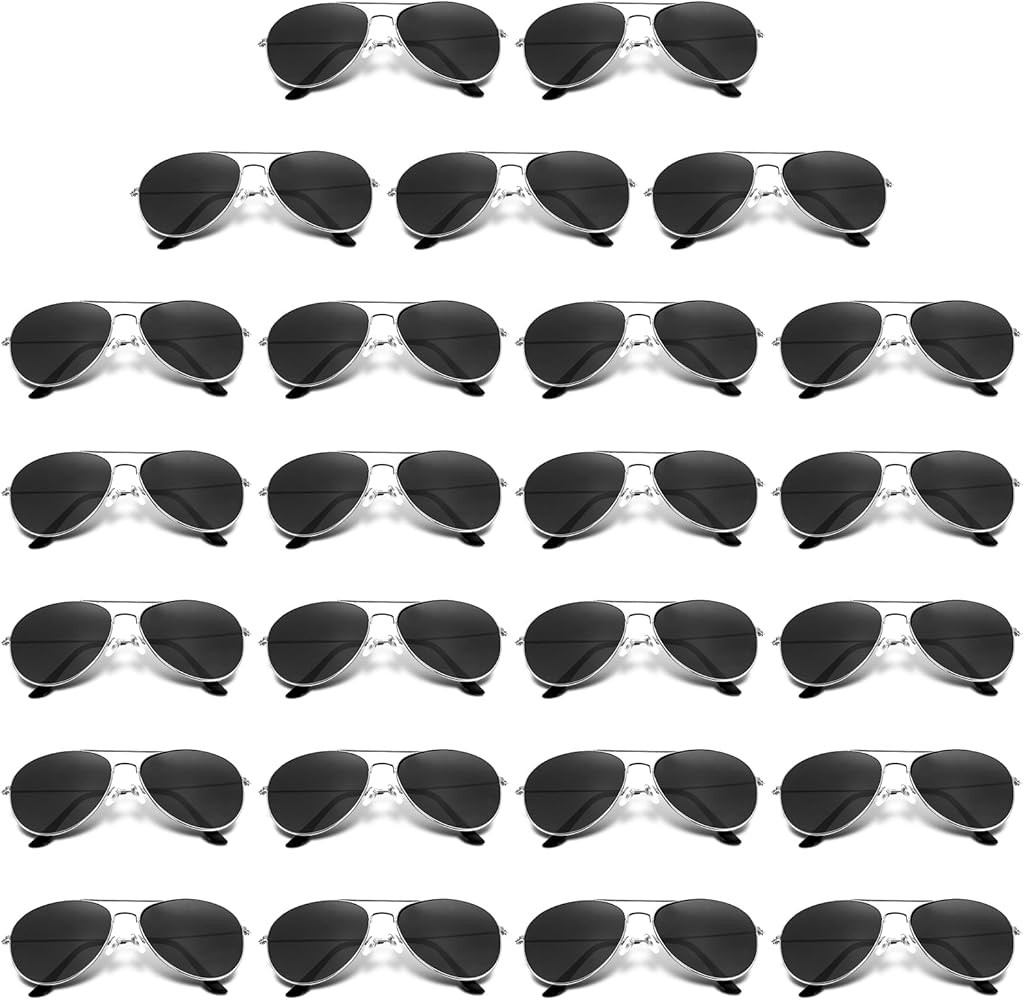 Mepase 25 Pack Classic Pilot Sunglasses for Men Women Polarized Military Driving Sun Glasse Vinta... | Amazon (US)