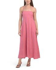 Linen Blend Stripe Maxi Dress | TJ Maxx