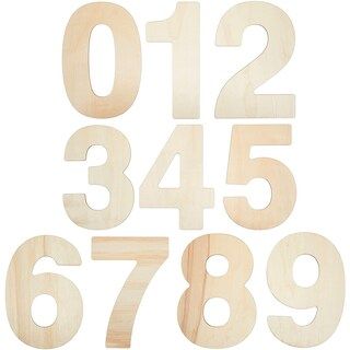 Bright Creations Unfinished Wooden Numbers for Crafts, 0-9 (12 Inches, 10 Pieces) | Michaels | Michaels Stores