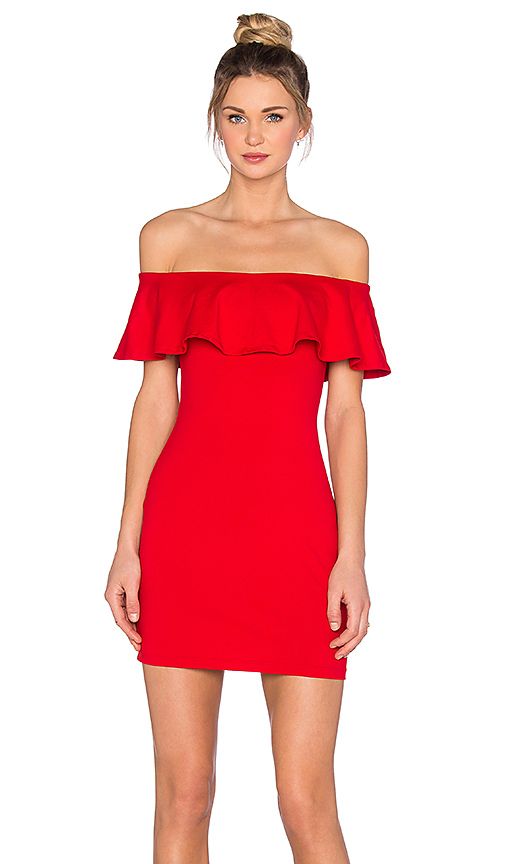 Susana Monaco Hannah Dress in Red. - size L (also in S) | Revolve Clothing