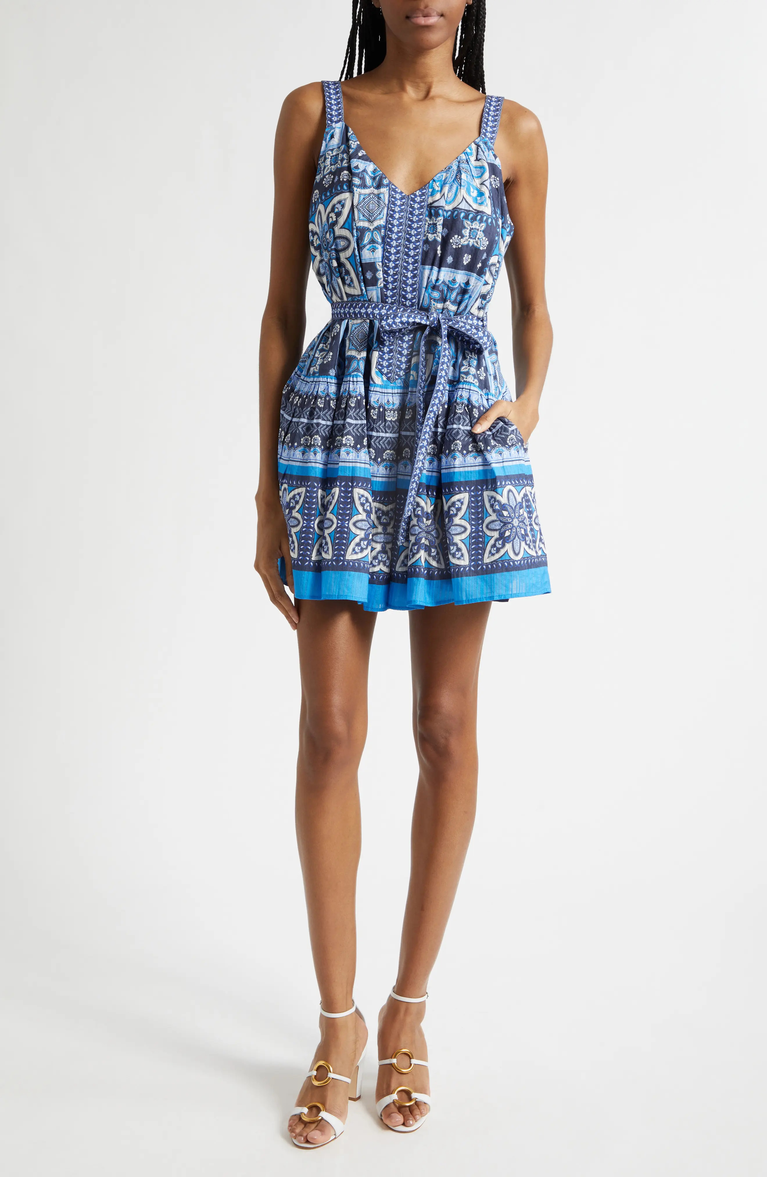 Ocean Mixed Print Cotton Minidress (Women) | Nordstrom | Nordstrom