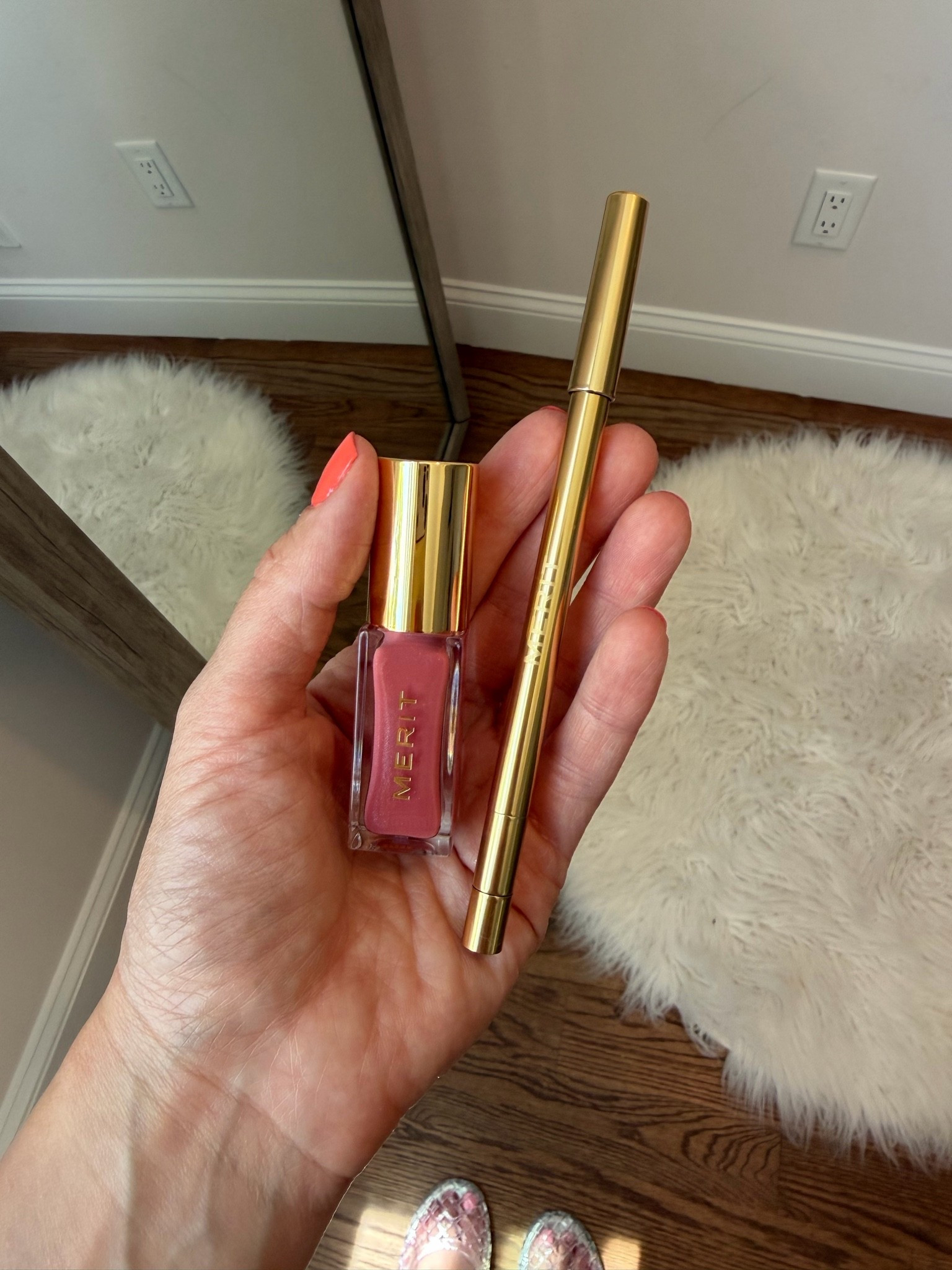 Merit makeup products
Lip liner: cassis
Lip oil: pointelle

#LTKBeauty