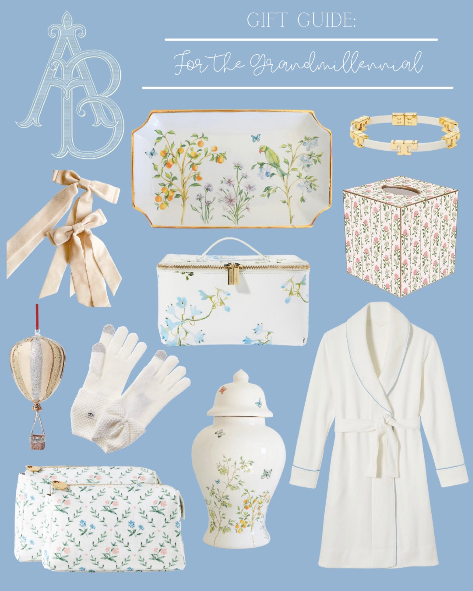 Gift guide for the Grandmillennial, part 2

Gifts for her, hostess gift, new traditional, gifts for her, Caitlin Wilson, Lauren Haskell, Shop Lo Home, Simply Jessica Marie, Wedgewood, Nicola Bathie, Anthro home, Anthropologie, blue and white, chinoiserie chic, gold accents, Staffordshire dogs, rifle paper co, Etsy finds, horchow, butterfly, gold bow, ginger jar, neely and Chloe, the inside, bow hardware, Anthro finds, Anthropologie home, Etsy finds

#LTKhome #LTKsalealert #LTKGiftGuide
