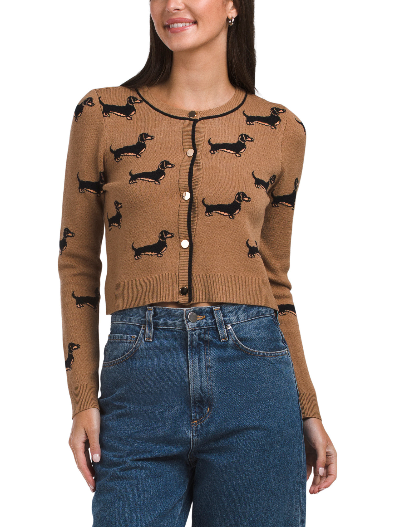 Weiner Dog Cardigan | TJ Maxx
